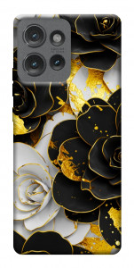 Чохол Flower black-white для Motorola Edge 50