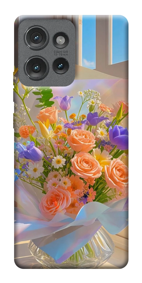 Чехол Яркий букет для Motorola Edge 50