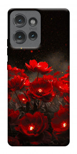 Чохол Burning flowers для Motorola Edge 50