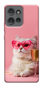 Чохол Pinky cat для Motorola Edge 50