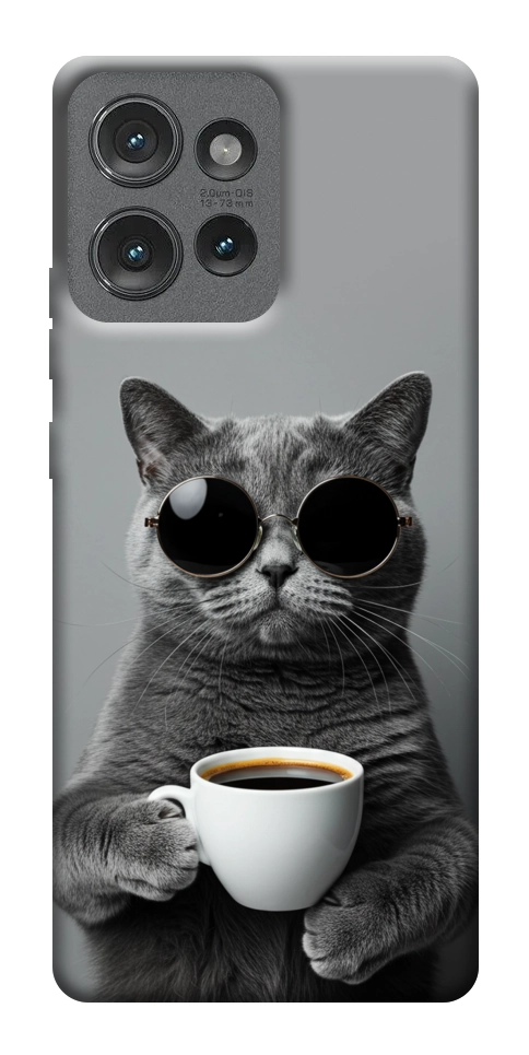 Чехол Grey cat coffee для Motorola Edge 50