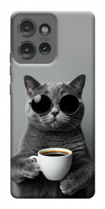 Чохол Grey cat coffee для Motorola Edge 50