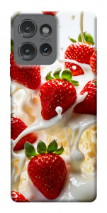 Чохол Strawberry and cream для Motorola Edge 50