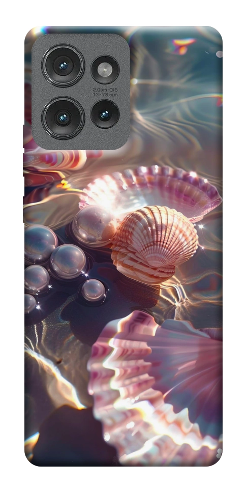 Чехол Яркие ракушки для Motorola Edge 50