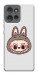 Чехол Labubu grey для Motorola Edge 50