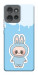 Чехол Labubu blue для Motorola Edge 50