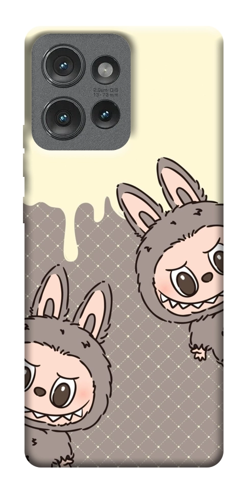 Чехол Labubu twins для Motorola Edge 50