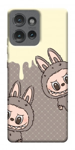 Чехол Labubu twins для Motorola Edge 50