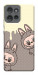 Чехол Labubu twins для Motorola Edge 50