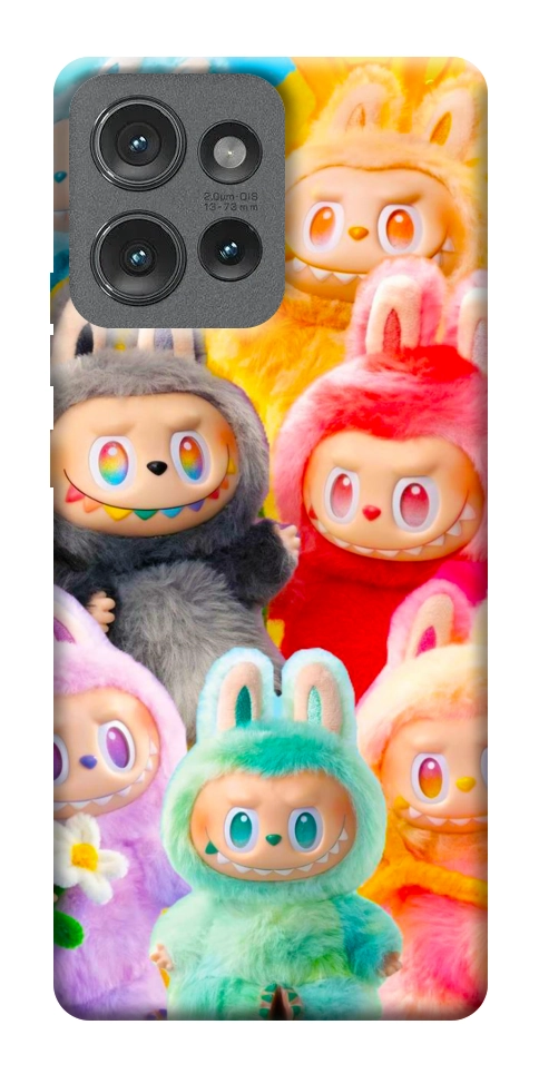Чехол Rainbow labubu для Motorola Edge 50