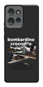 Чехол Bombardino Crocodilo volante для Motorola Edge 50
