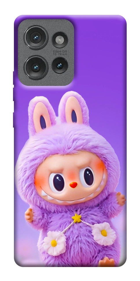 Чехол Labubu purple для Motorola Edge 50