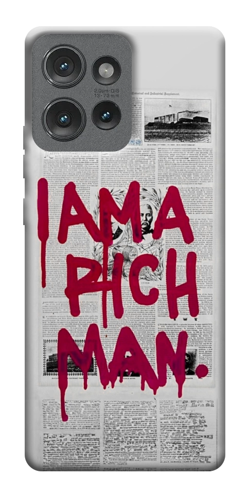 Чехол Mom I am a rich man для Motorola Edge 50