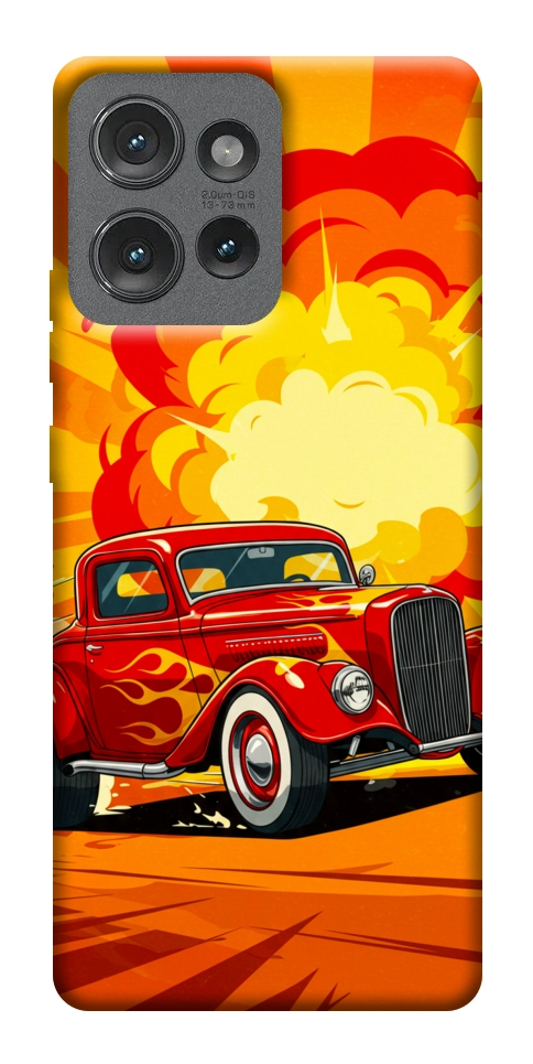 Чехол Retro comics car для Motorola Edge 50