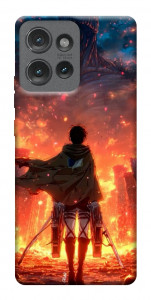 Чехол Attack on titan eren для Motorola Edge 50
