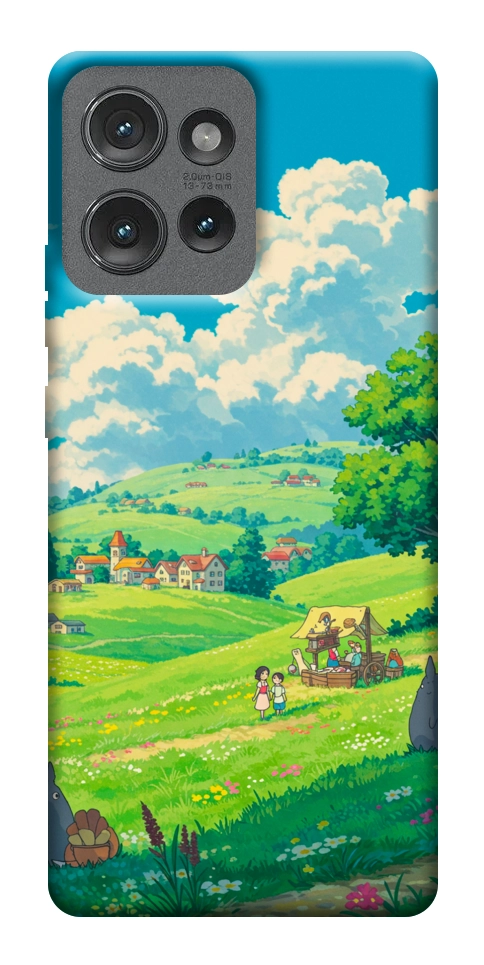 Чехол Miyazaki landscape для Motorola Edge 50