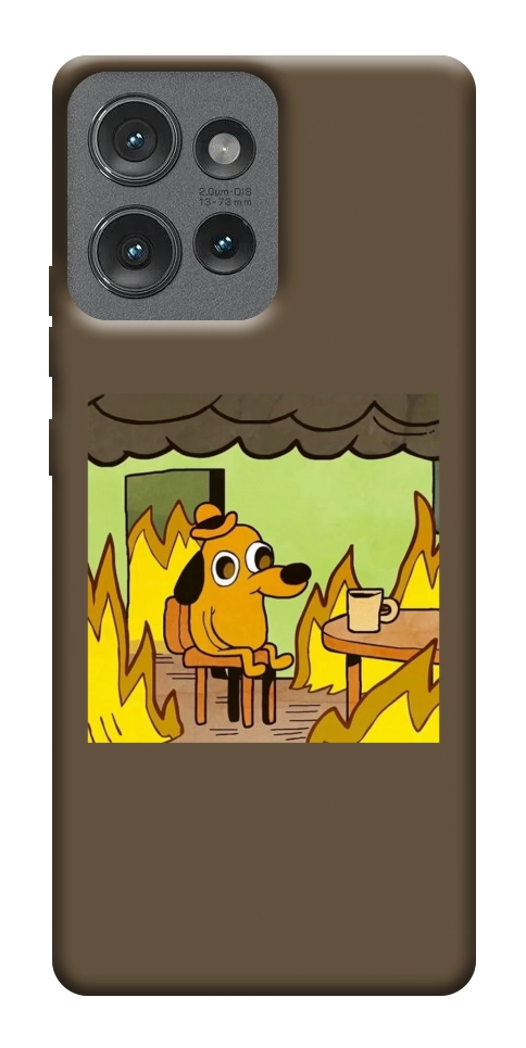 Чехол Dog in the fire для Motorola Edge 50