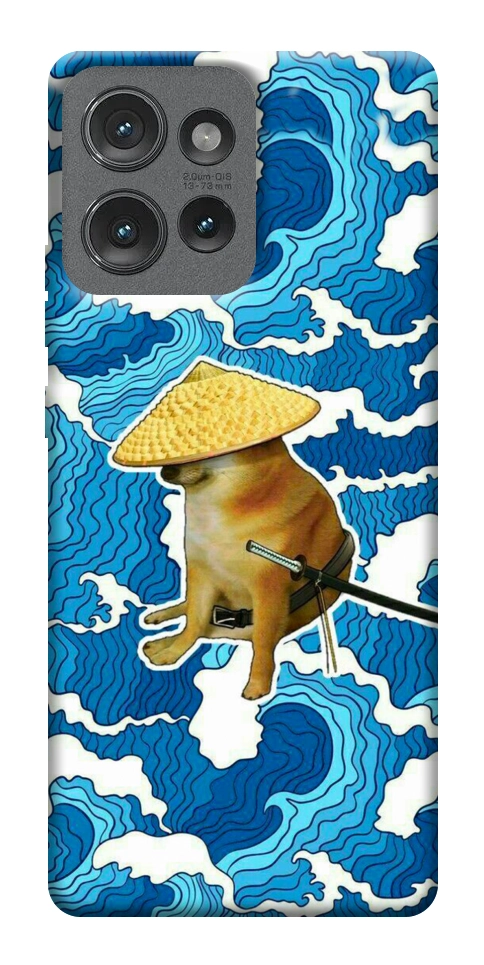 Чехол Sad dog samurai для Motorola Edge 50
