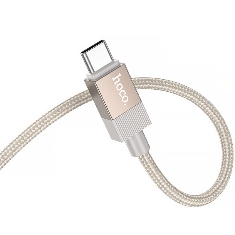 Аудио кабель Aux Hoco UPA32B Clever digital (Type-C to AUX 3.5mm) (1m) (Gold) в магазине vchehle.ua