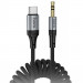 Аудио кабель Aux Hoco UPA33B Nuevo (Type-C to AUX 3.5mm) (1.5m) (Black)