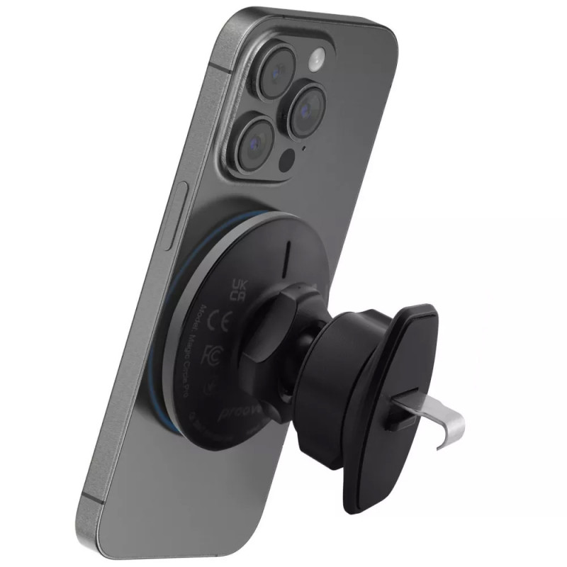 Фото Автодержатель с БЗУ Proove Magic Circle Pro 15W (Black) в магазине vchehle.ua