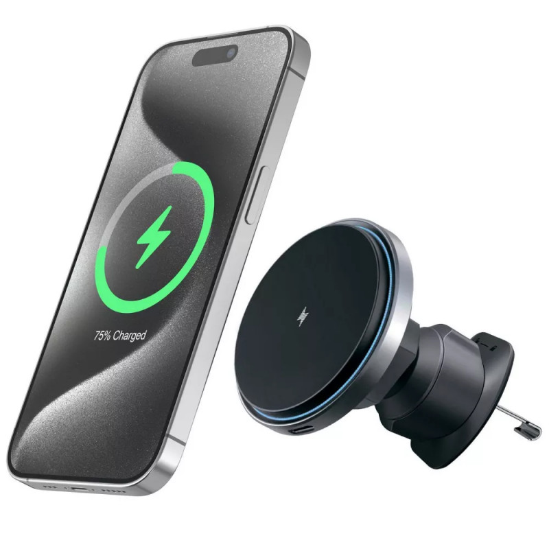Купить Автодержатель с БЗУ Proove Magic Circle Pro 15W (Black) на vchehle.ua