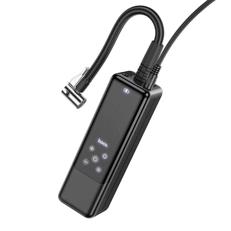 Фото Автомобильный насос Hoco ZP5 May smart air pump (Black) в магазине vchehle.ua