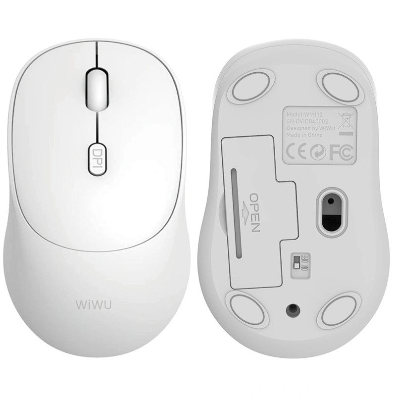Купити Миша бездротова WIWU WM112 2.4G (White) на vchehle.ua