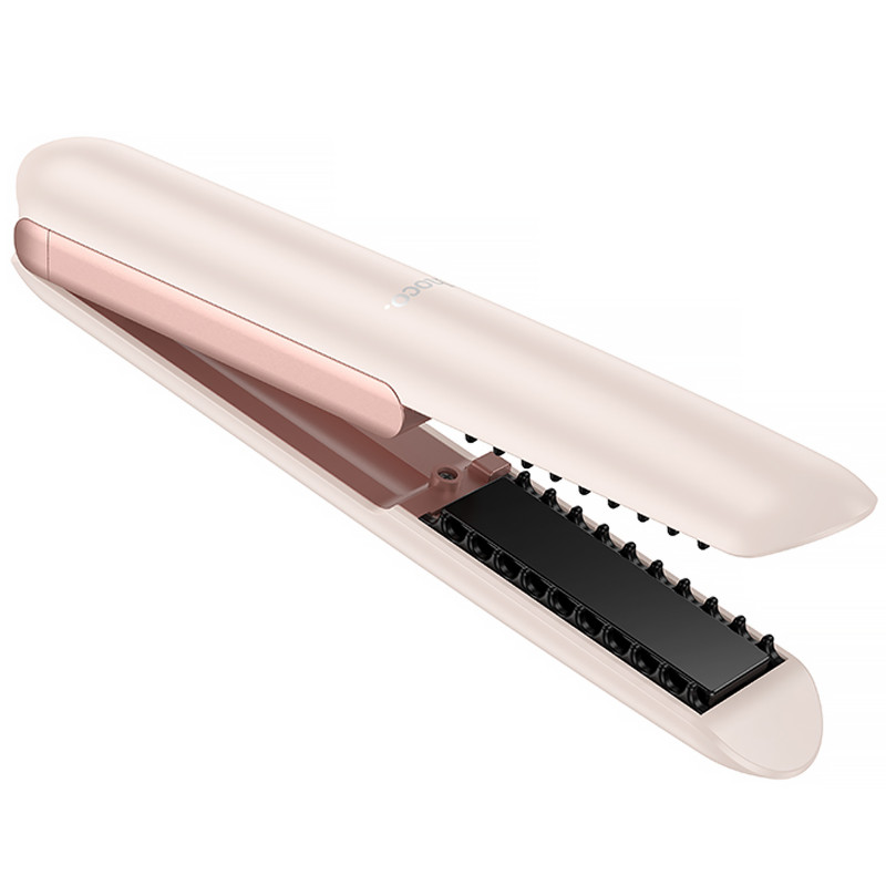 Фото Беспроводной выпрямитель для волос Hoco HP46 Explicit with digital display (Pink) в магазине vchehle.ua
