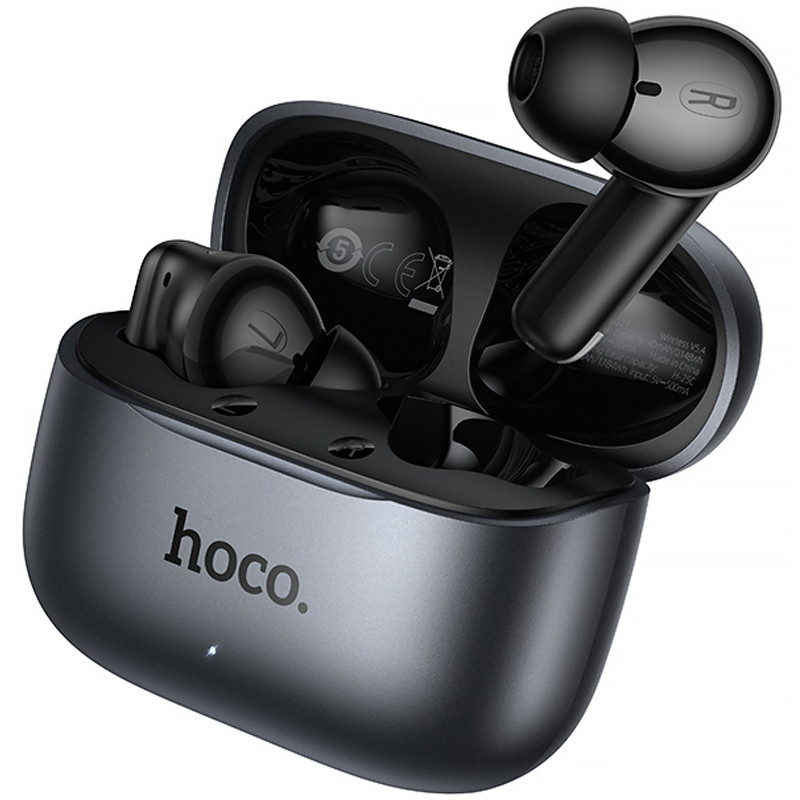 Фото Беспроводные TWS наушники Hoco EQ27 Fun ANC+ENC+smart AI translation (Metal gray) в магазине vchehle.ua