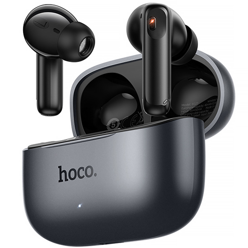 Беспроводные TWS наушники Hoco EQ27 Fun ANC+ENC+smart AI translation (Metal gray) в магазине vchehle.ua