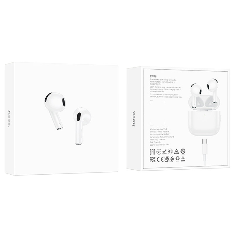Заказать Беспроводные TWS наушники Hoco EW78 (White) на vchehle.ua
