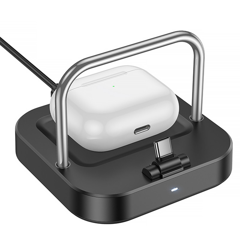 Фото БЗП Hoco CQ16B Astute 2in1 15W (Black) в маназині vchehle.ua
