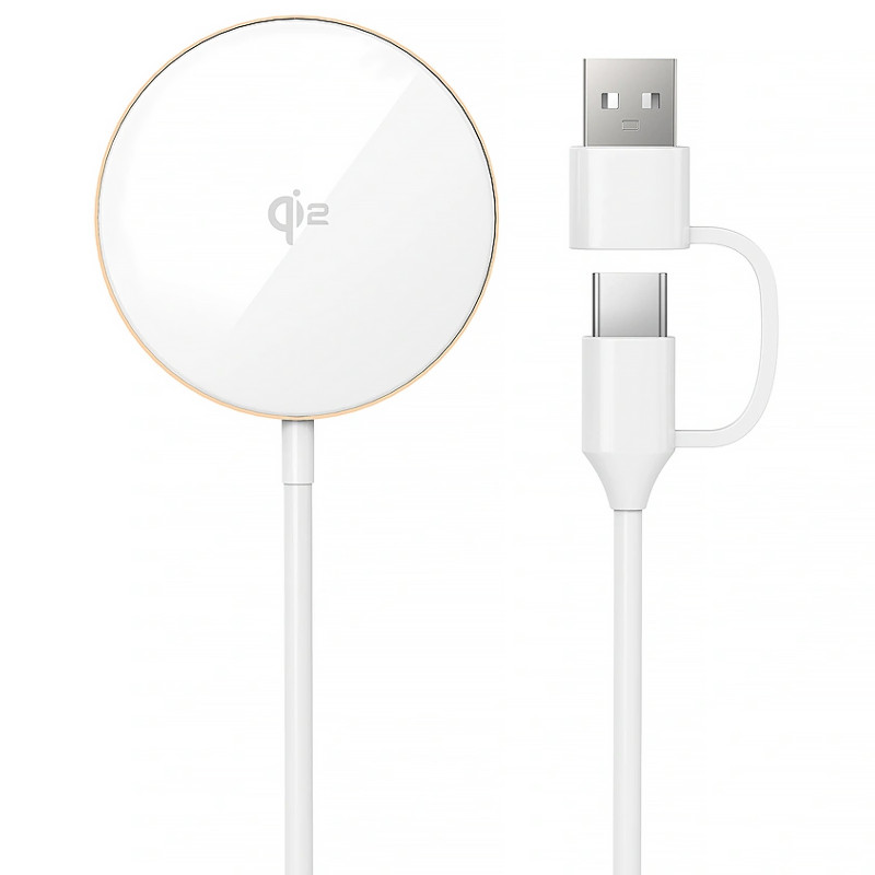 Фото БЗУ WIWU Wi-W029 MagCircle Qi2 15W (Gold) на vchehle.ua