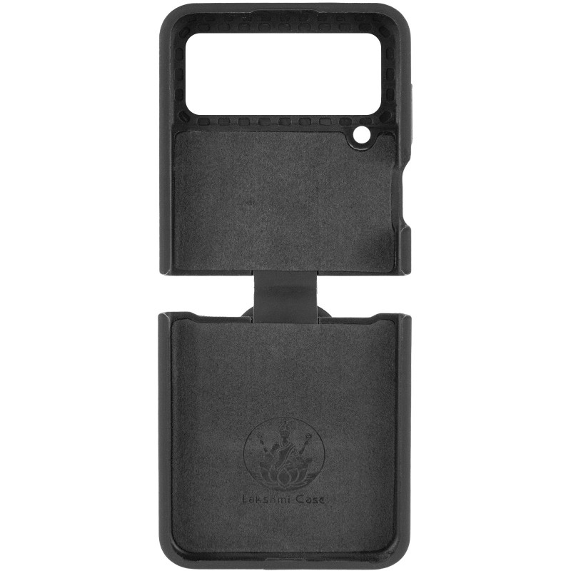 Фото Чохол Foldables Silicone Cover Lakshmi (AAA) на Samsung Galaxy Z Flip4 (Чорний / Black) в маназині vchehle.ua