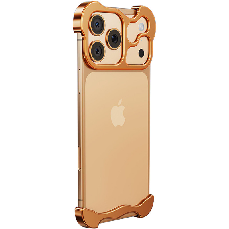 Чехол Minimalist Metal Bumper для Apple iPhone 17 Pro Max (6.9") (Cooper)
