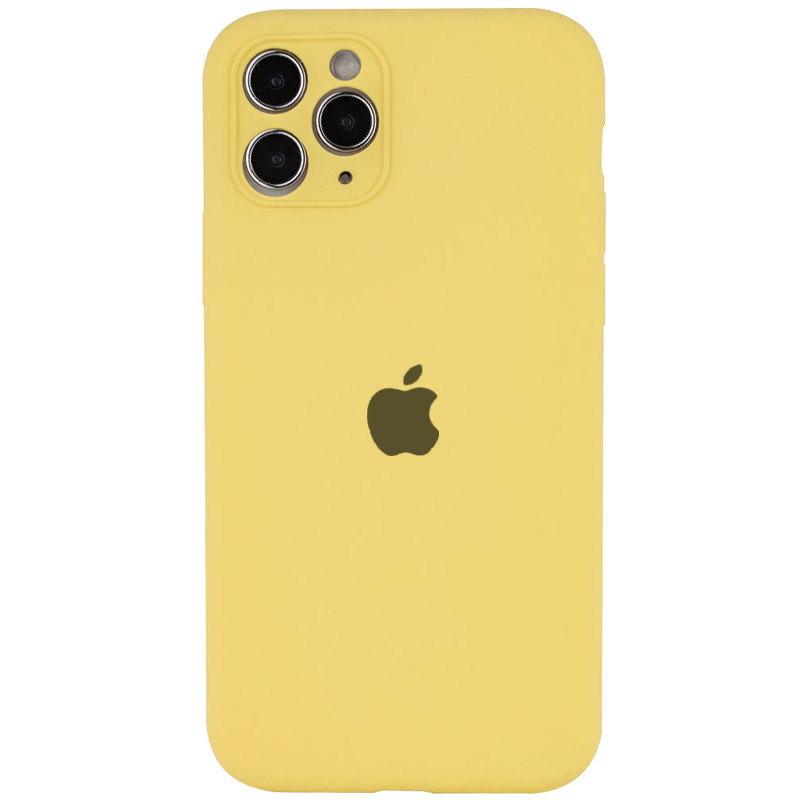 Чехол Silk Full Camera Protective (AA) для Apple iPhone 12 Pro Max (6.7") (Желтый / Yellow)