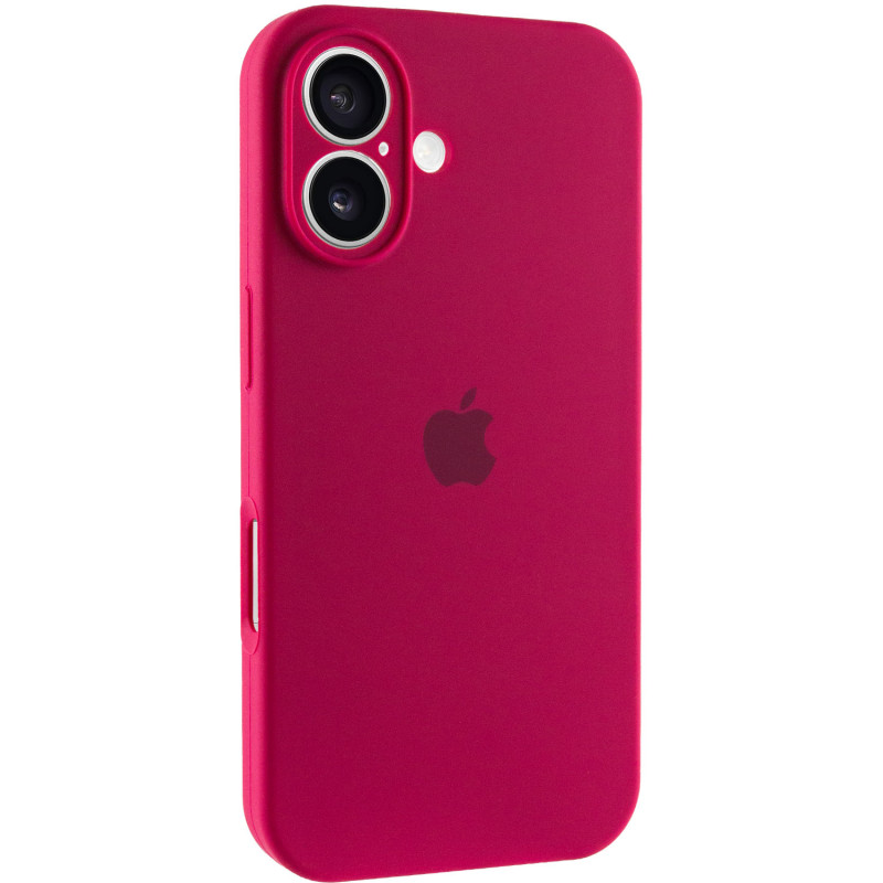 Чохол Silk Full Camera Protective (AA) на Apple iPhone 16 (6.1") (Червоний / Rose Red)
