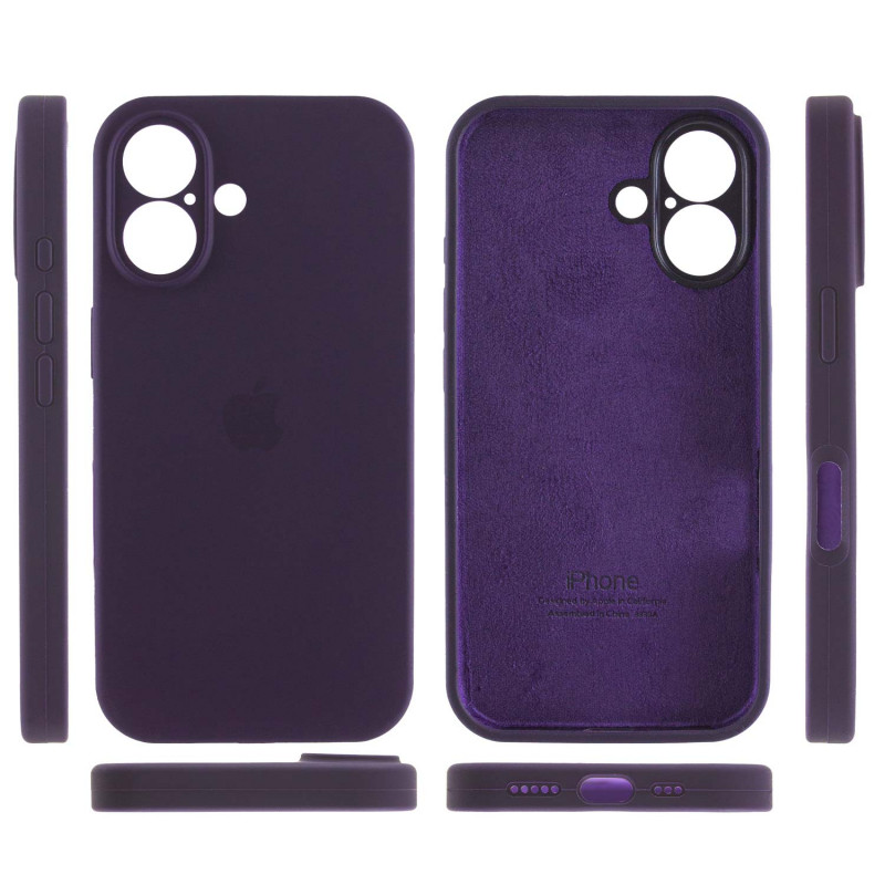Фото Чохол Silk Full Camera Protective (AA) на Apple iPhone 16 (6.1") (Фіолетовий / Elderberry) в маназині vchehle.ua