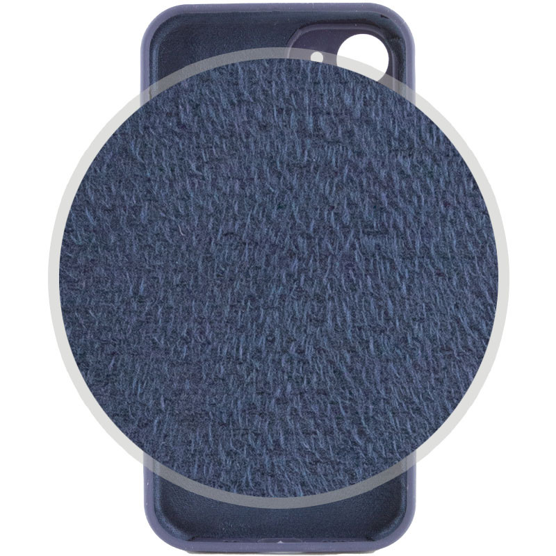 Чехол Silk Full Camera Protective (AA) NO LOGO для Apple iPhone 12 (6.1") (Темно-синий / Midnight blue) в магазине vchehle.ua