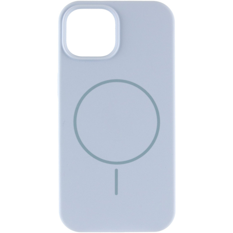 Фото Чехол Silk Full Protective (AA) NO LOGO with Magnetic Fit для Apple iPhone 15 (6.1") (Голубой / Lilac Blue) на vchehle.ua