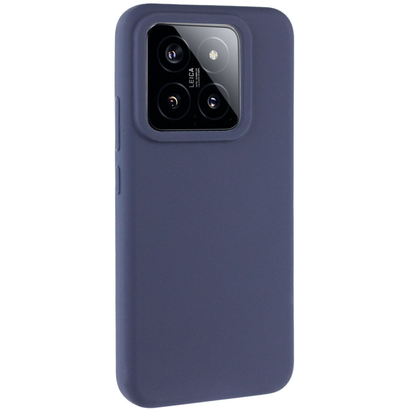 Чехол Silicone Cover Lakshmi (AAA) для Xiaomi 14 Pro (Темно-синий / Midnight blue)