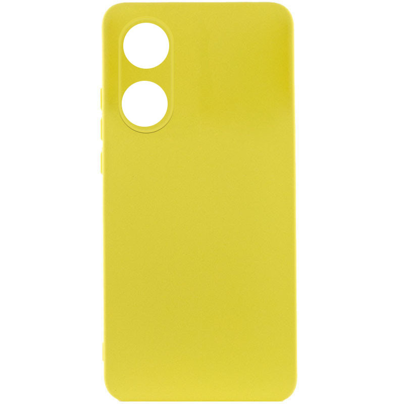 Чохол Silicone Cover Lakshmi Full Camera (A) на Oppo A58 4G (Жовтий / Flash)