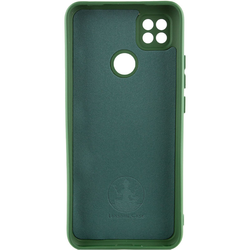 Фото Чехол Silicone Cover Lakshmi Full Camera (AA) для Xiaomi Redmi 10A (Зеленый / Dark green) на vchehle.ua