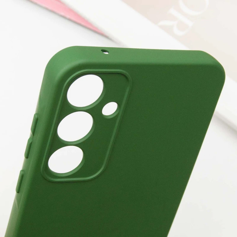 Чехол Silicone Cover Lakshmi Full Camera (AA) with logo для Samsung Galaxy S24+ (Зеленый / Dark green) в магазине vchehle.ua