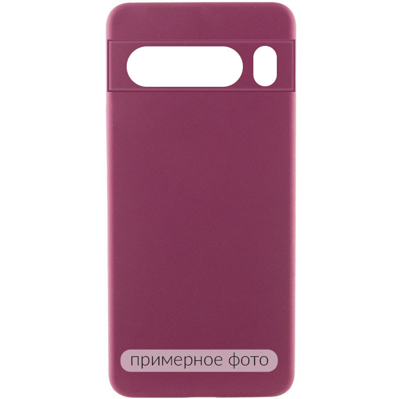 Чехол Silicone Cover Lakshmi Full Camera (AAA) для Xiaomi Poco M7 Pro 5G (Бордовый / Plum)