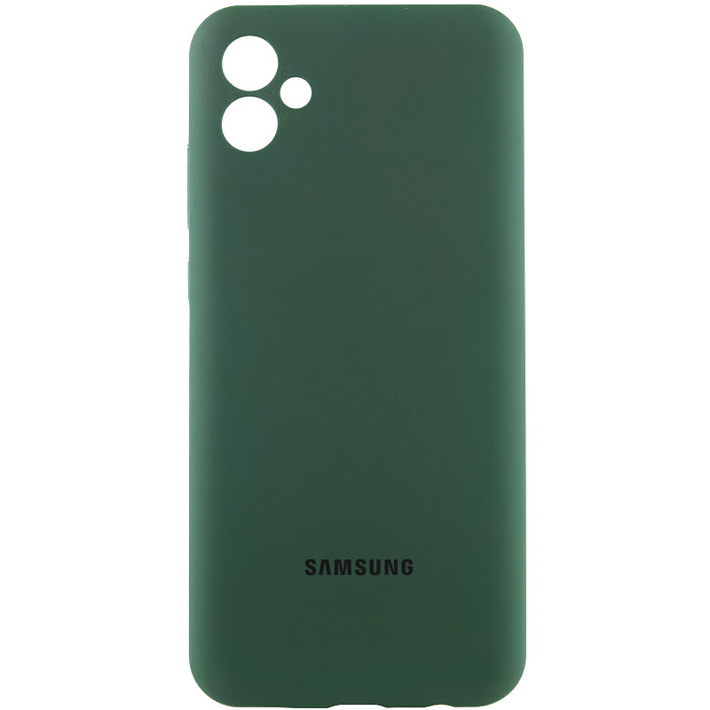 Чехол Silicone Cover Lakshmi Full Camera (AAA) with Logo для Samsung Galaxy A05 (Зеленый / Cyprus Green)