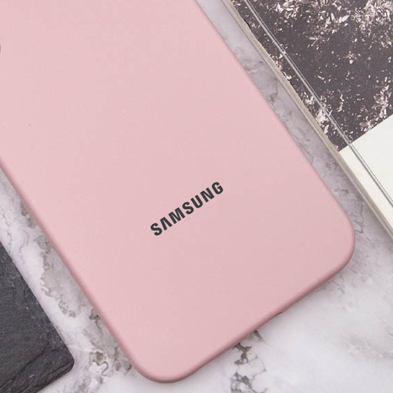 Фото Чехол Silicone Cover Lakshmi Full Camera (AAA) with Logo для Samsung Galaxy A05 (Розовый / Pink Sand) на vchehle.ua