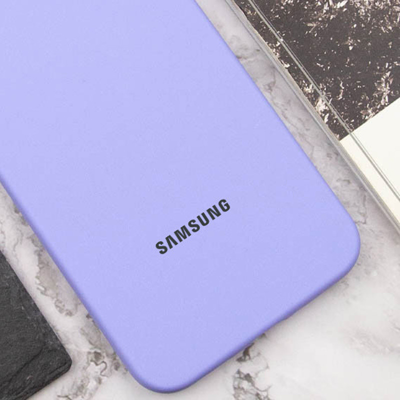 Фото Чехол Silicone Cover Lakshmi Full Camera (AAA) with Logo для Samsung Galaxy A05 (Сиреневый / Dasheen) на vchehle.ua