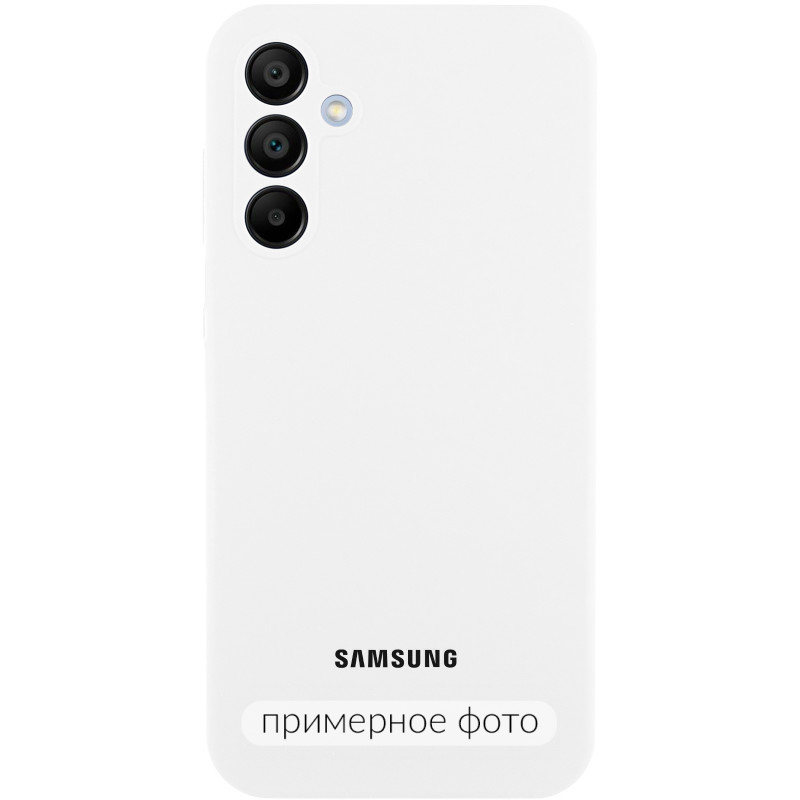 Чохол Silicone Cover Lakshmi Full Camera (AAA) with Logo на Samsung Galaxy S25 Edge (Білий / White)